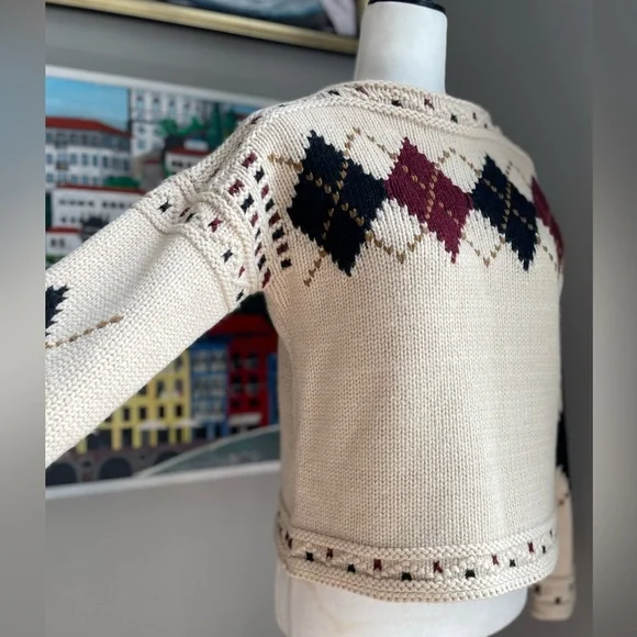 Academia Rumère Classe, 100% Wool Soft Chunky Knit From Japan Cottage Cozy - M - Picture 6 of 14